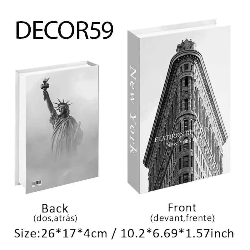 Decorative Faux Books Storage Box Coffee Table Hotel Bedroom Living Room Bookshelf Home Decor Interior Aesthetics Shooting Props