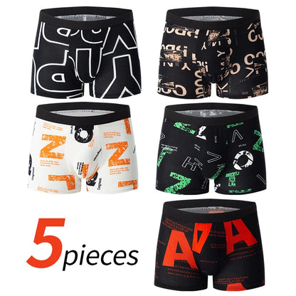 Men's Printed Boxer Underwear — 5 or 10 Pack Comfortable Plus Size Sports Boxers