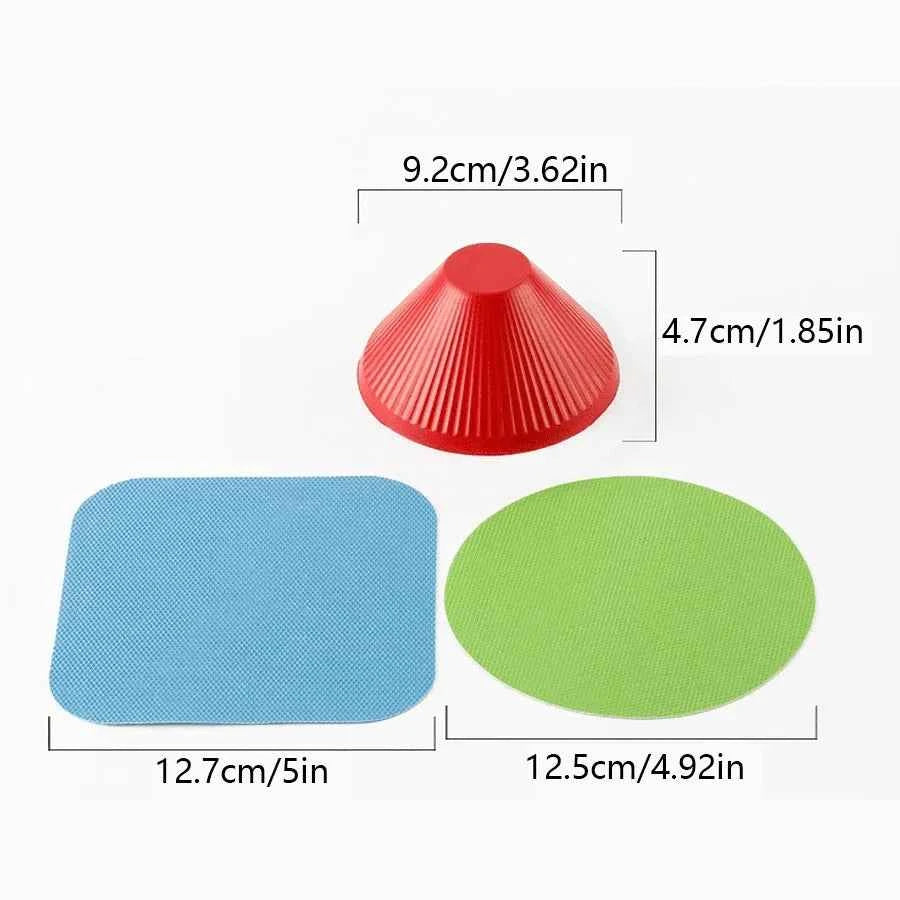 1/3pcs Rubber Can Opener Jar Opener Gripper Pads Non-Slip Silicone Jar Grippers For People With Low Strength Kitchen Gadgets