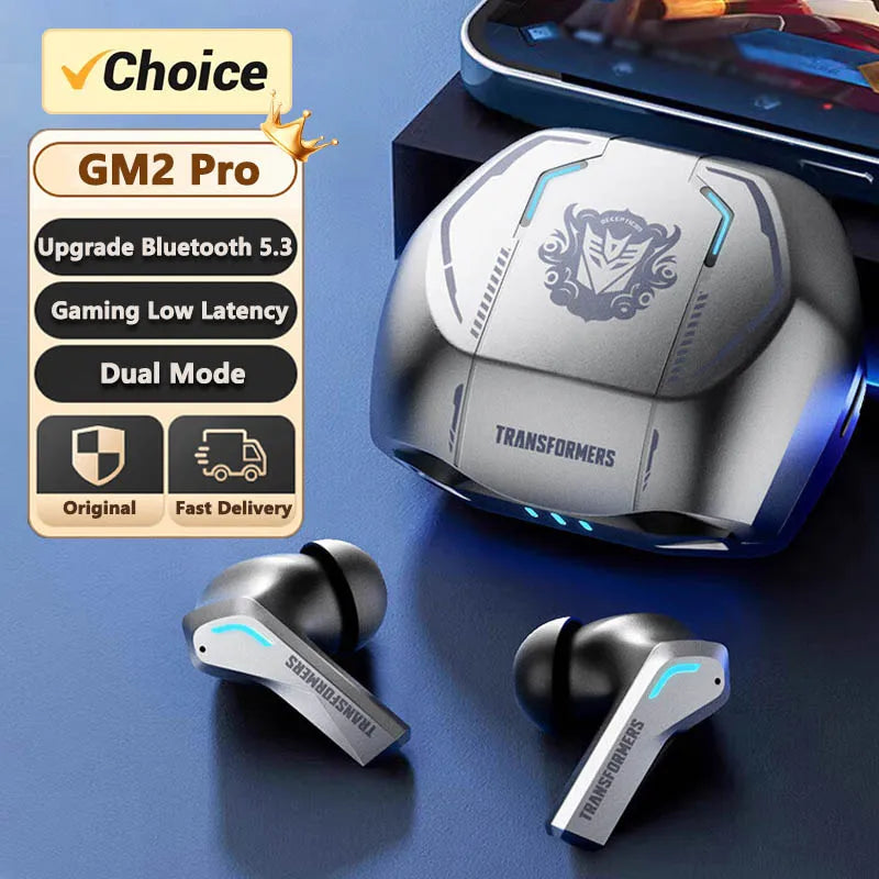 Transformers TF-T06 Gaming Wireless Earbuds – Bluetooth 5.3, Low Latency, HiFi, ENC Mic