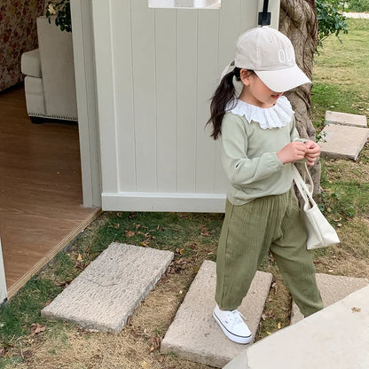 Spring Summer Mosquito Resistant Pants Toddler New Casual Loose Trousers Solid Color Pants Outer Wear Boys Girls Versatile Pants