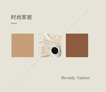 Tafu Flannel Double-layer Blanket Thick Sofa Office Nap Cover Blankets Student Dormitory Bed Sheets Air Conditioning Blankets