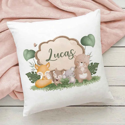 Personalized Pillow Cover Fire Custom Name Pillow Dust Case Kids Bedroom Decor Pillowcase Birthday Shower Gifts for Children