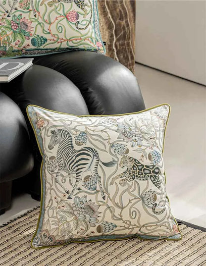 Vintage Floral Velvet Throw Pillow Covers Home Art Deco Pillowcase Square Pillow Case Cushion Cover for Bed Sofa Living Room Car