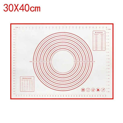 UNTIOR 1PCS Silicone Baking Mat Kneading Pad Dough Mat Pizza Cake Dough Maker Kitchen Cooking Grill Non-Stick Gadgets Bakeware