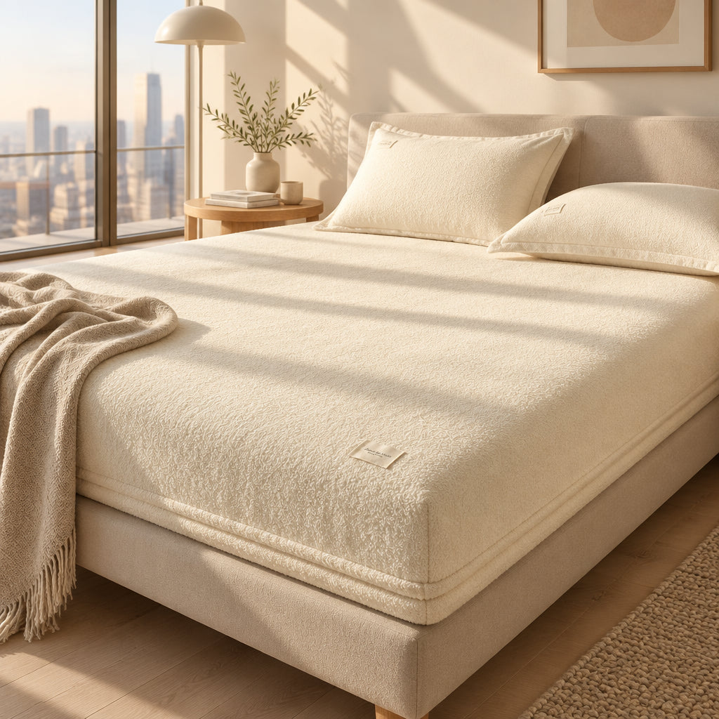 Plush Fitted Mattress Cover | Soft Bed Sheet