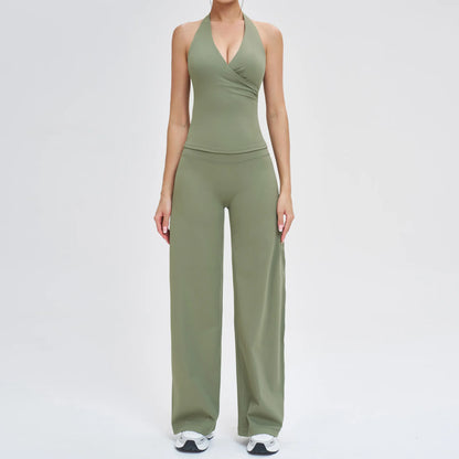 Women’s 2-Piece Yoga Tracksuit — High Waist Leggings & Sports Top