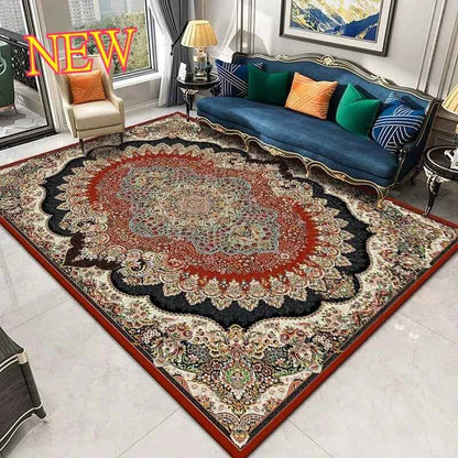 Persian Style Carpet for Living Room Home Decoration Retro Lounge Rug Soft Bedroom Carpet Non-slip Bedside Mats Washable 200x300
