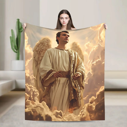 Charlie Kirk Angelic Advocate Blanket  Super Warm Funny Plush Throw Blanket For Boy Girl Living Room Flannel Bedspread Bed Cover