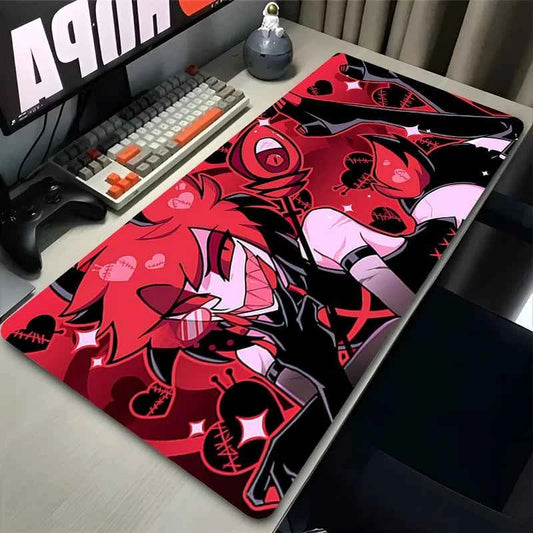 Mouse Pad Hazbin Hotel Game Player Computer Accessories Table Pad Laptop Keyboard Pad Coaster PC Carpet Anime Game Mousepad XXL