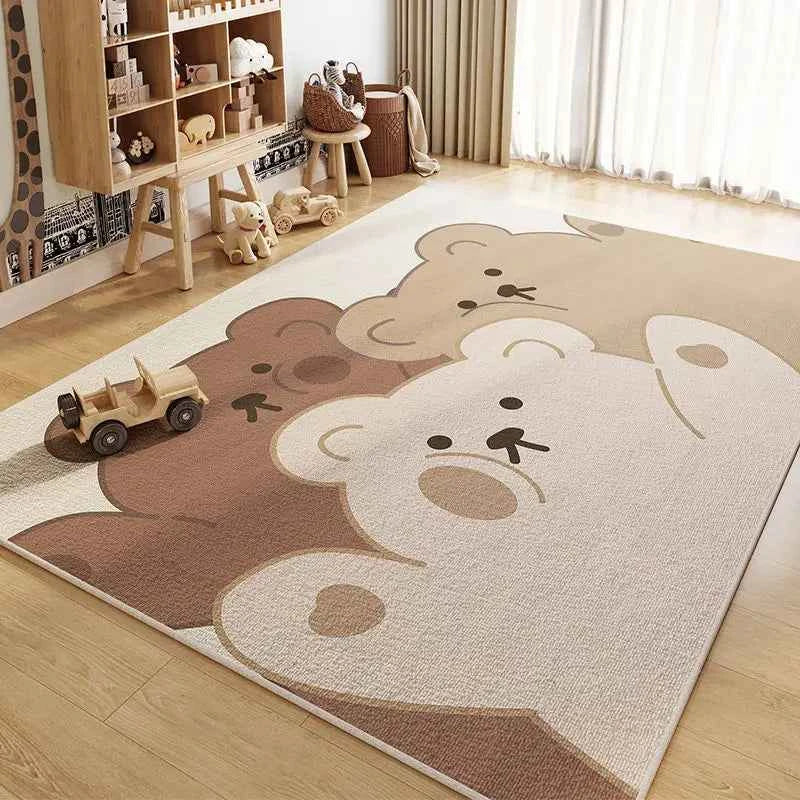 VIKAMA Children's Room Carpet Living Room Study Toy Reading Area Baby Crawling Mat Bedroom Anti-Slip Floor Mat Home Decoration