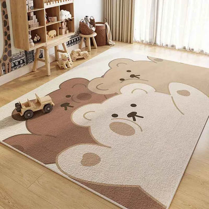 VIKAMA Children's Room Carpet Living Room Study Toy Reading Area Baby Crawling Mat Bedroom Anti-Slip Floor Mat Home Decoration