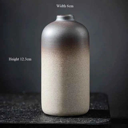 China Pottery Mini Small Flower Vases Traditional Chinese Retro Style Ceramic Vase Lliving Room Home Decoration T032