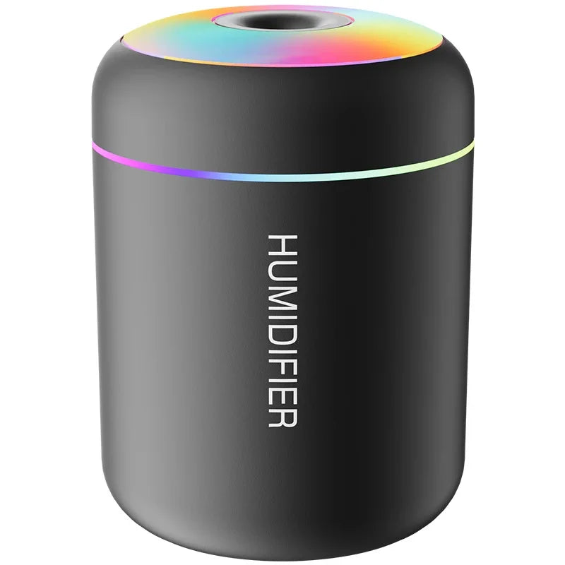 180ML Mini USB Humidifier & Aroma Diffuser, Mist Maker with LED Light