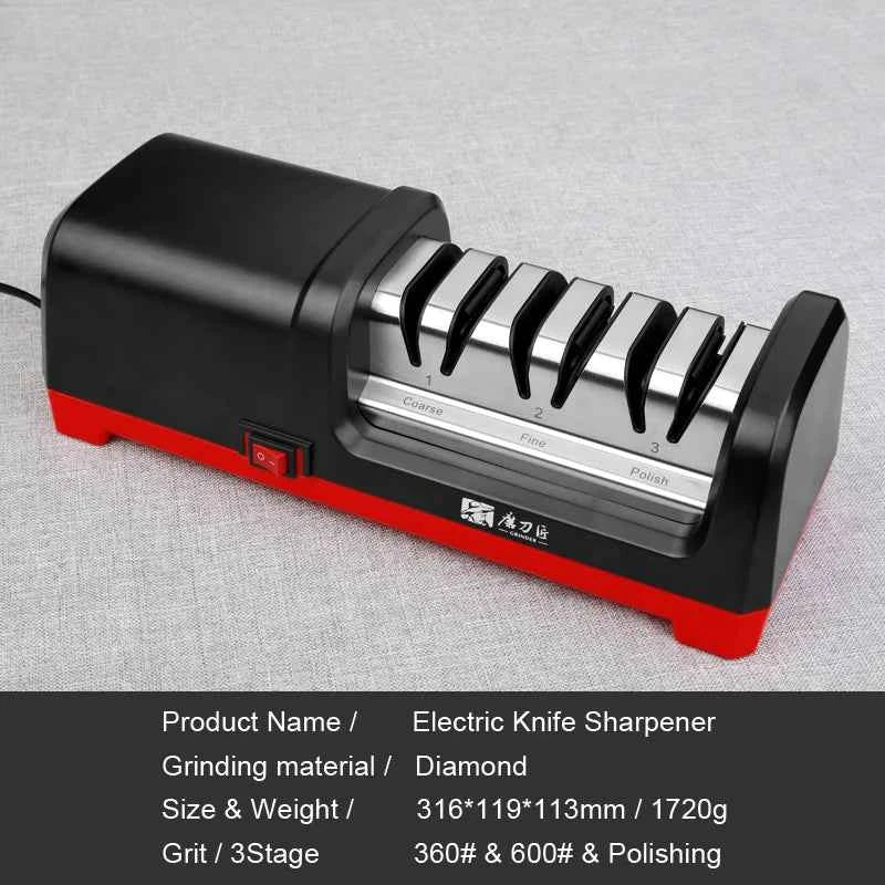 TAIDEA Professional Electric Knife Sharpener EU PLUG Grit 360/600# and Polishing Sharpening stone GrindStone Power18W