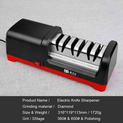 TAIDEA Professional Electric Knife Sharpener EU PLUG Grit 360/600# and Polishing Sharpening stone GrindStone Power18W