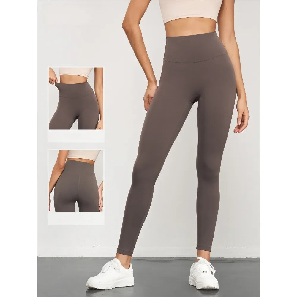 Women’s High Waist Butt Lift 7/8 Yoga Leggings — Naked Feeling