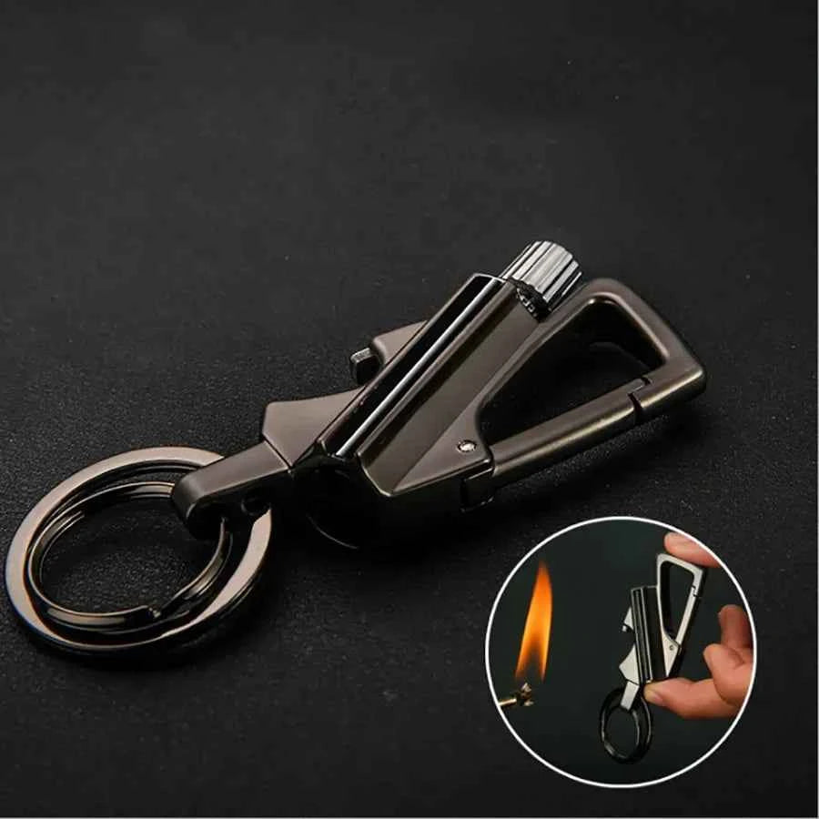 New Multifunctional Match coal oil Lighter Outdoor Waterproof Portable Wine Open Keychain Men Smoking Accessories Gifts