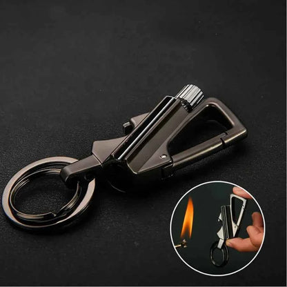 New Multifunctional Match coal oil Lighter Outdoor Waterproof Portable Wine Open Keychain Men Smoking Accessories Gifts