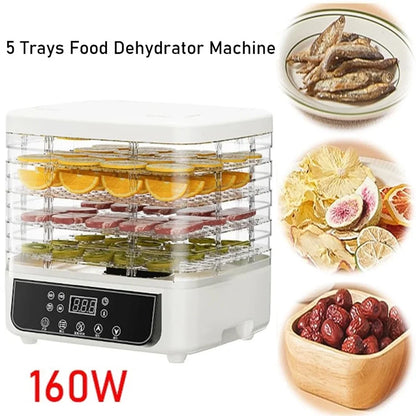5-Layer Household Food Dehydrator with Adjustable Temperature and Touch Control