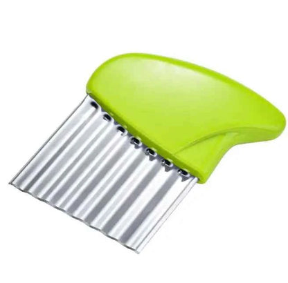 Late-Model Potato Chip Slicer Cutter Vegetable Fruit Corrugated Wavy Knife French Fries Potato Cutter Kitchen Gadget Accessories