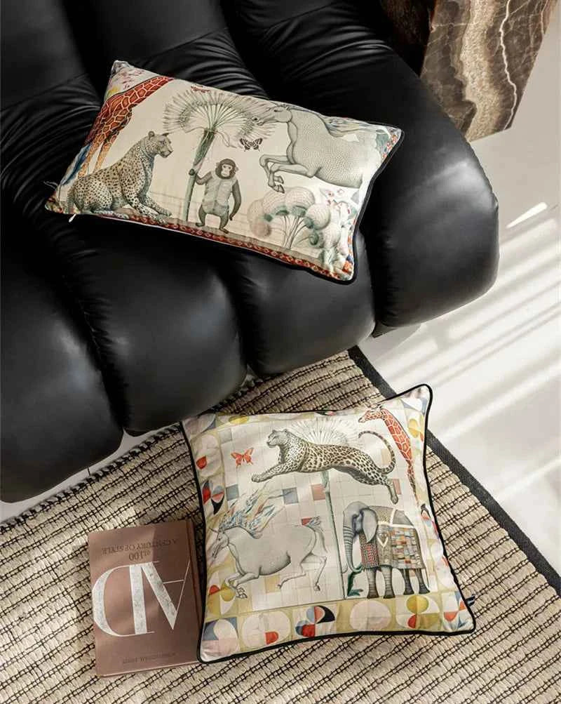 Vintage Floral Velvet Throw Pillow Covers Home Art Deco Pillowcase Square Pillow Case Cushion Cover for Bed Sofa Living Room Car