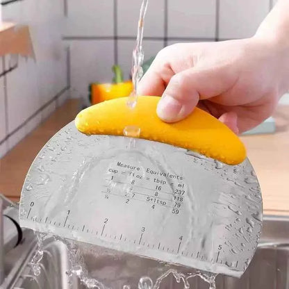 Flour Cutter Stainless steel Bake Scraper Cream Cake Dough Knife Scraper Household Kitchen Baking Tool Large Cutting Knife