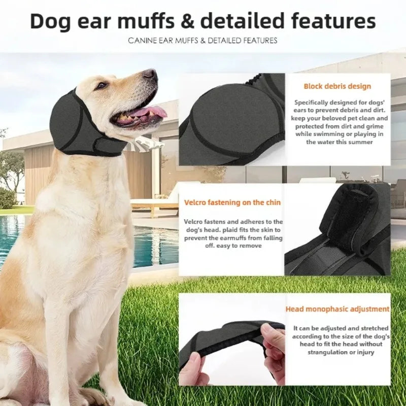 Waterproof Noise-Cancelling Ear Muffs for Dogs