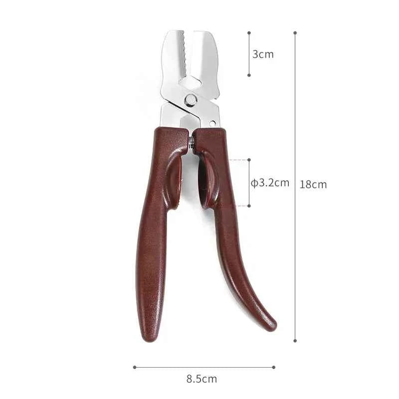 Creative Chestnut Clip Stainless Steel Walnut Clip Multi-functional Sheller Chestnut Peanut Opener Kitchen Tools Cutter Gadgets