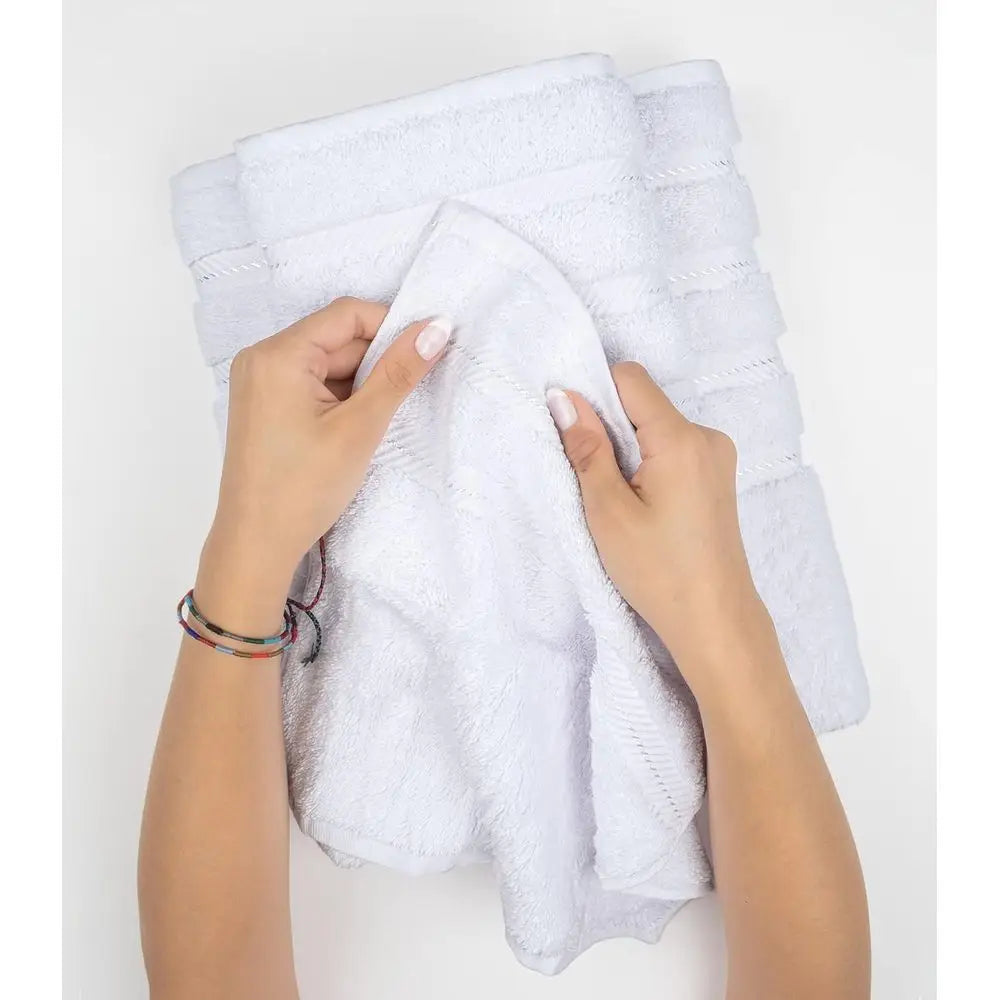 Luxury 4-Piece Cotton Hand Towel Set: Absorbent, Quick-Dry, Oeko-Tex