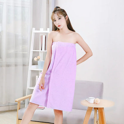 Womens Bath Towels Girls Wearable 135x80cm Fast Drying Bathing Beach Spa