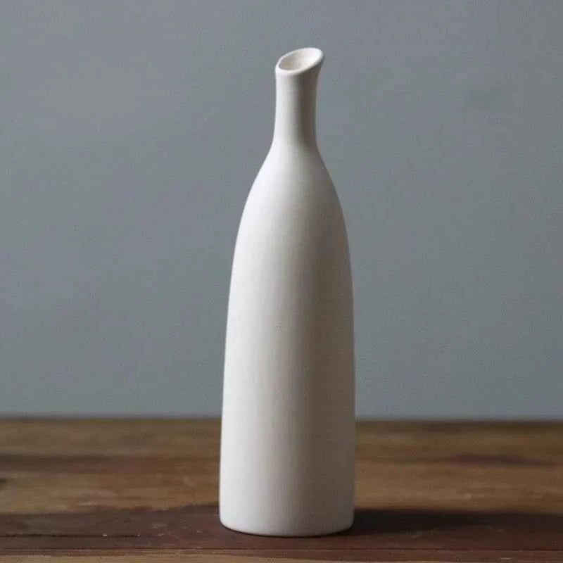 Plain Ceramic Vase  Arrangement Creative and Minimalist Nordic Ins Style Decoration Pottery Props for Home Photography Plain Vas