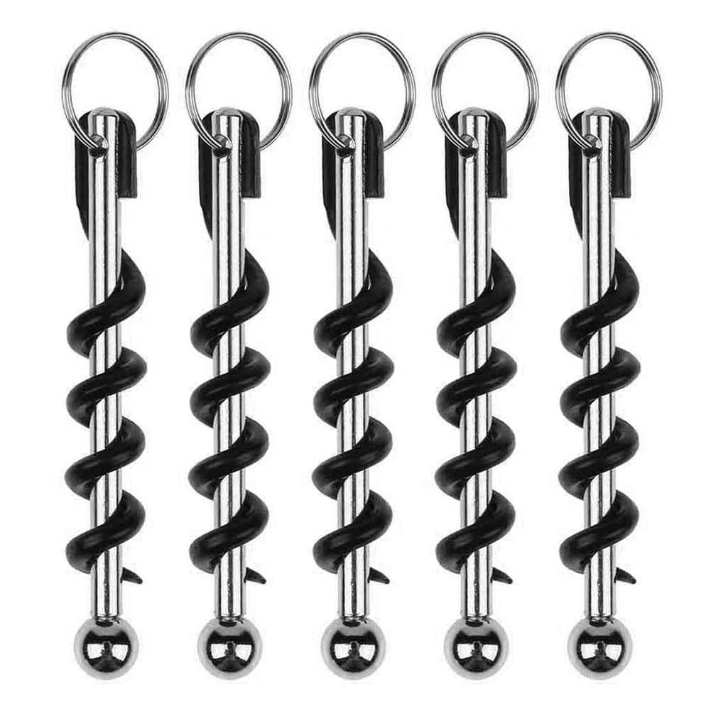 Cork Screw Portable Bottle Corkscrew Mini Outdoor Keychain Wine Opener Creative EDC Tool Party Bar Kitchen Tools