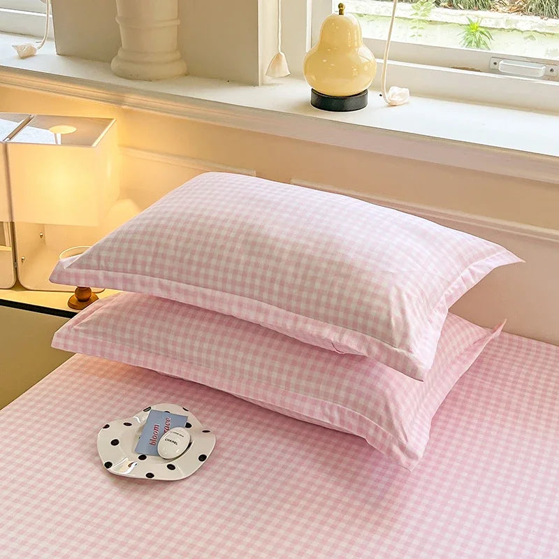 Plaid Envelope Pillowcase Set, 2-Piece, 48x74cm