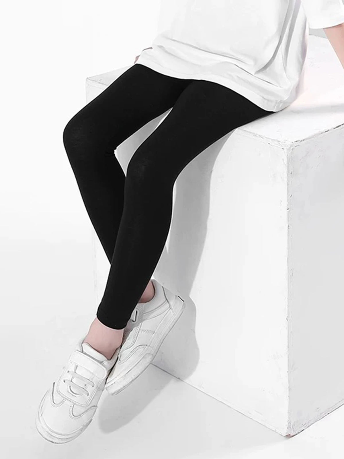 Girl Pants Soft Elastic Kids Leggings Candy Color Girls Skinny Pant Solid Color Trousers for Aged 2-12 Years Children Daily Wear