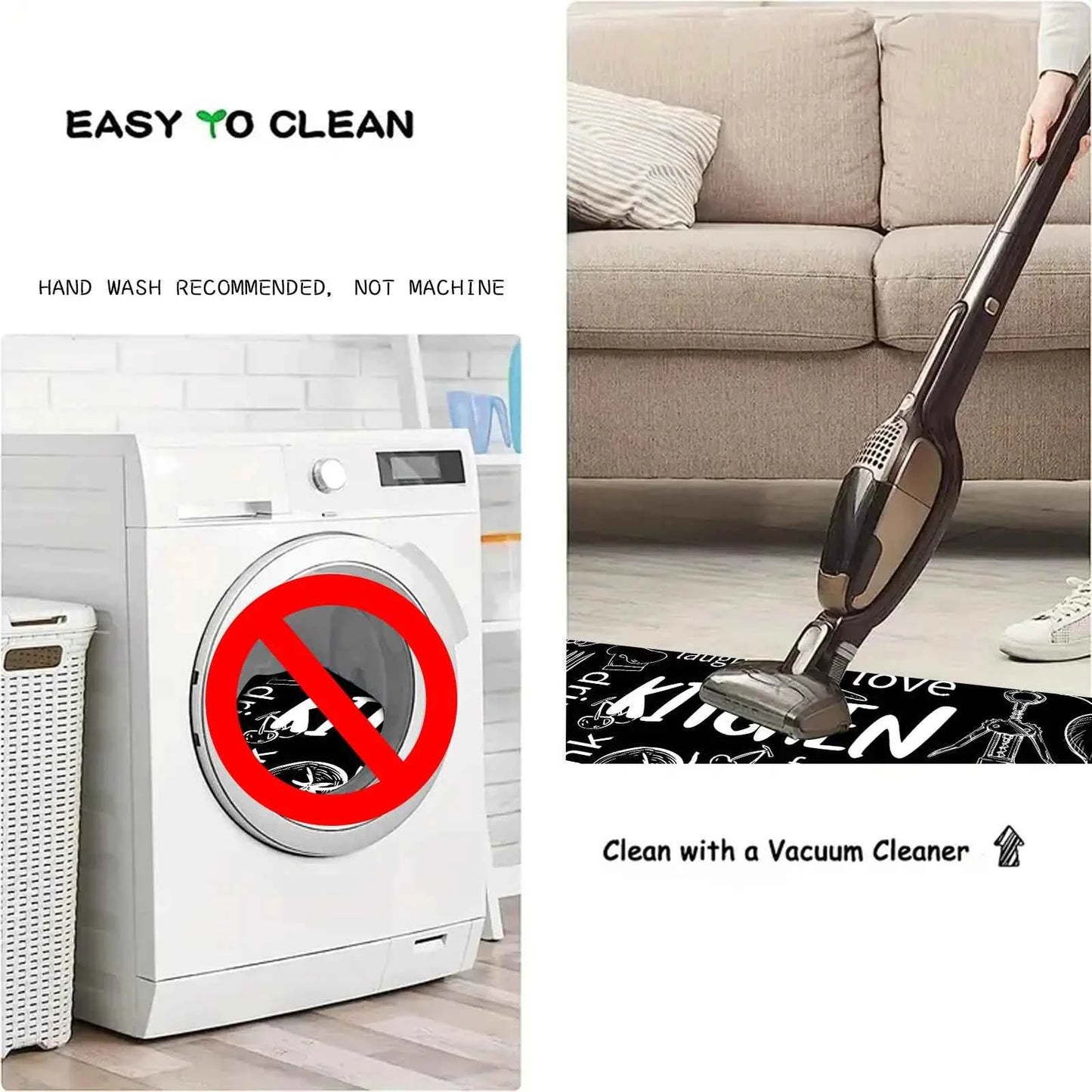 1pc long strip thickened kitchen floor mat flannel non-slip bathroom absorbent mat home door dirt-resistant foot mat