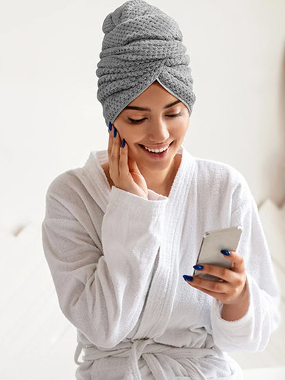 Extra Large Microfiber Quick Dry Hair Towel Wrap Turban Ultra Absorbent Soft