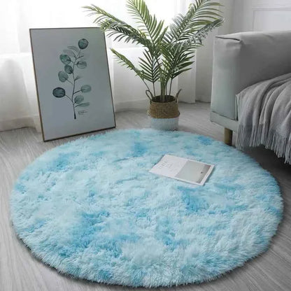 Ultra Soft Plush Round Rug Mat - Fluffy White Carpet for Living Room, Home Decor and Bedroomr, Bedroom and Kids Room
