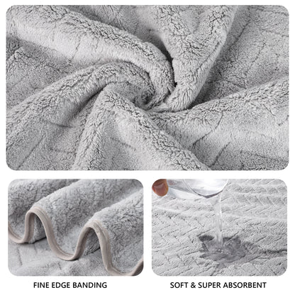 Luxury Towel Set 35x75cm Ultrafine Fiber High Absorbency Quick Dry Towels