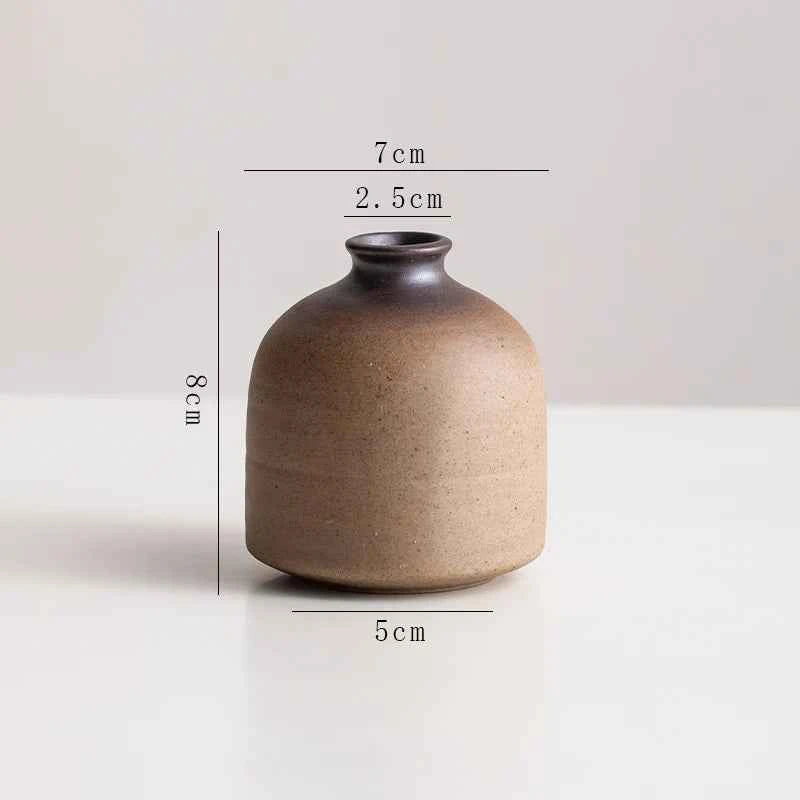 Creative Irregular Stone Shape Ceramic Vase Flowers Plant Potted Hydroponics Mini Vase Interior Aesthetics Home Decoration Gifts