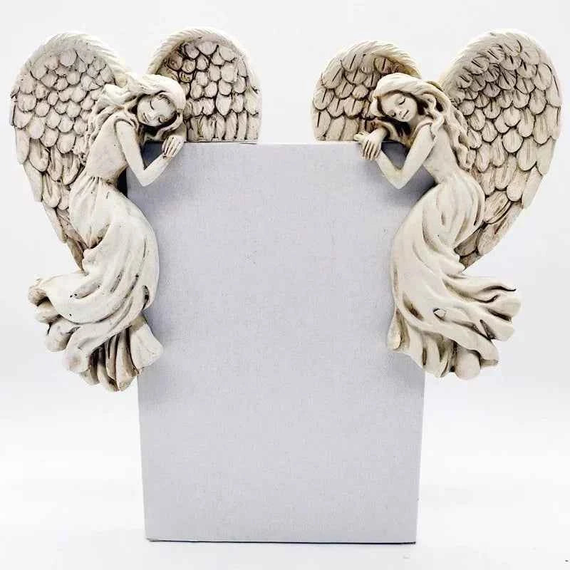 Home Decor Creative Fashion Crafts Angel Wings Resin Craft Door Frame Ornament Angel Winged Goddess Garden Door Decor Gifts