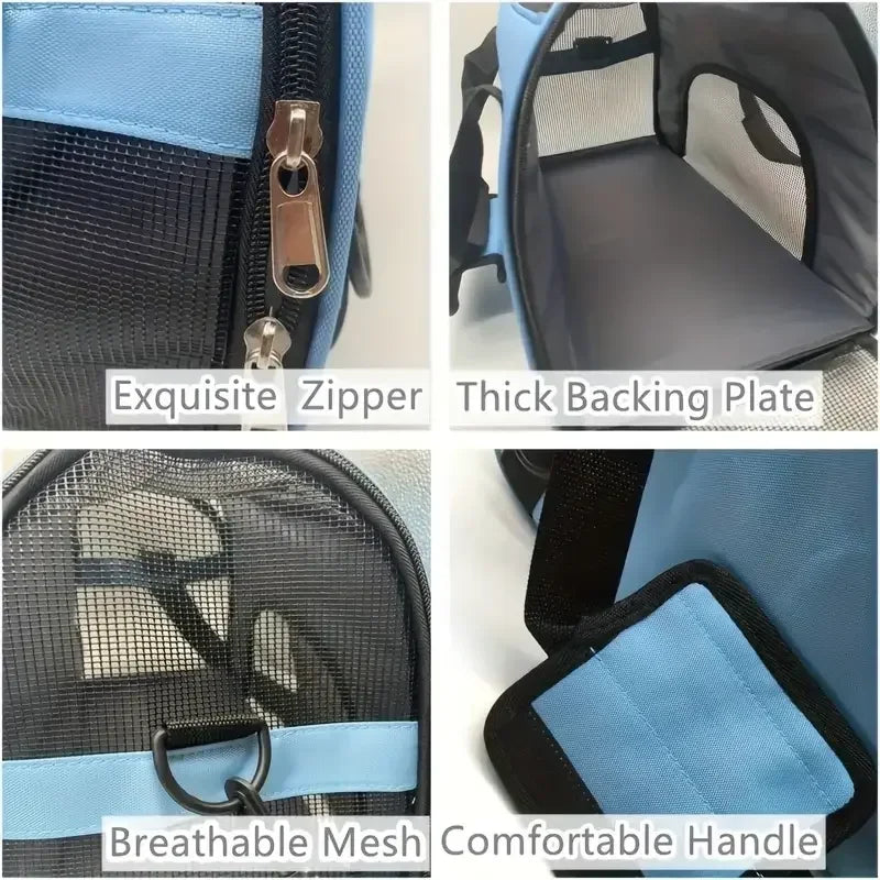 Foldable Mesh Pet Carrier Bag