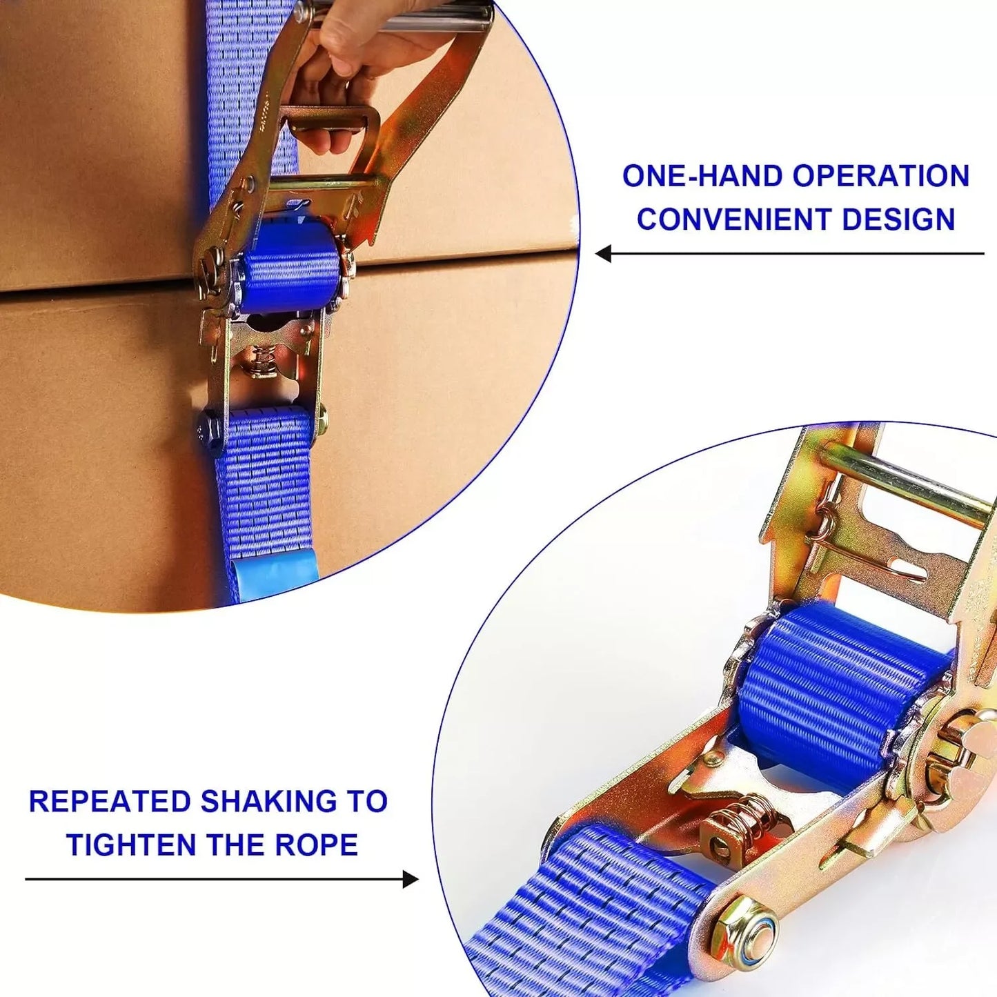 9m X 50mm Double J Hook Ratchet Straps 4Pcs 11,000 lbs Break Strength Heavy Duty Tie Down Straps for Trucks Motorcycle