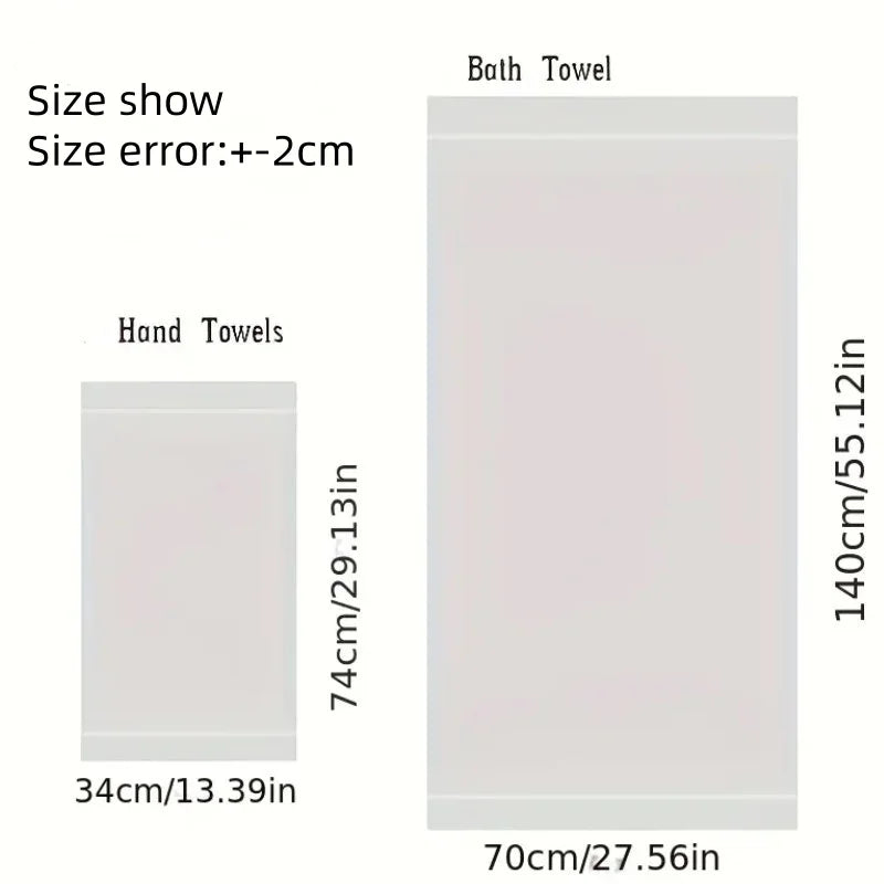 Single Piece Bamboo Fiber Towel, Thickened Quick Dry Absorbent Luxury Soft - Bath Towel