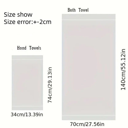 Single Piece Bamboo Fiber Towel, Thickened Quick Dry Absorbent Luxury Soft - Bath Towel