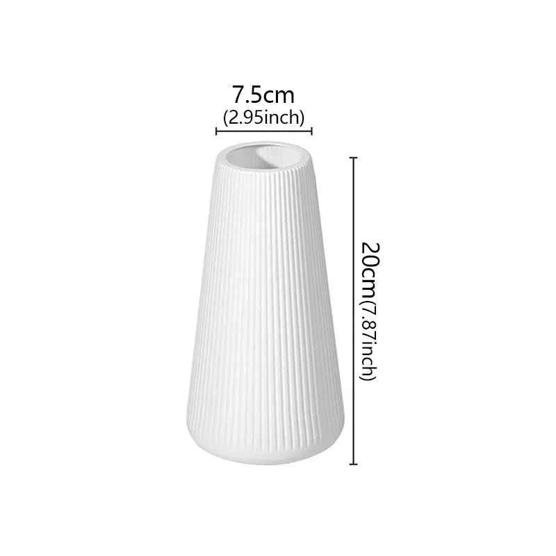Elegant Nordic Flower Vase Durable Plastic Vase Ornaments, Flower Arrangement, Home Living Room Decoration,  Flower Creative Art