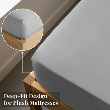 Brushed Microfiber Fitted Sheet, Deep Pocket, Wrinkle-Free
