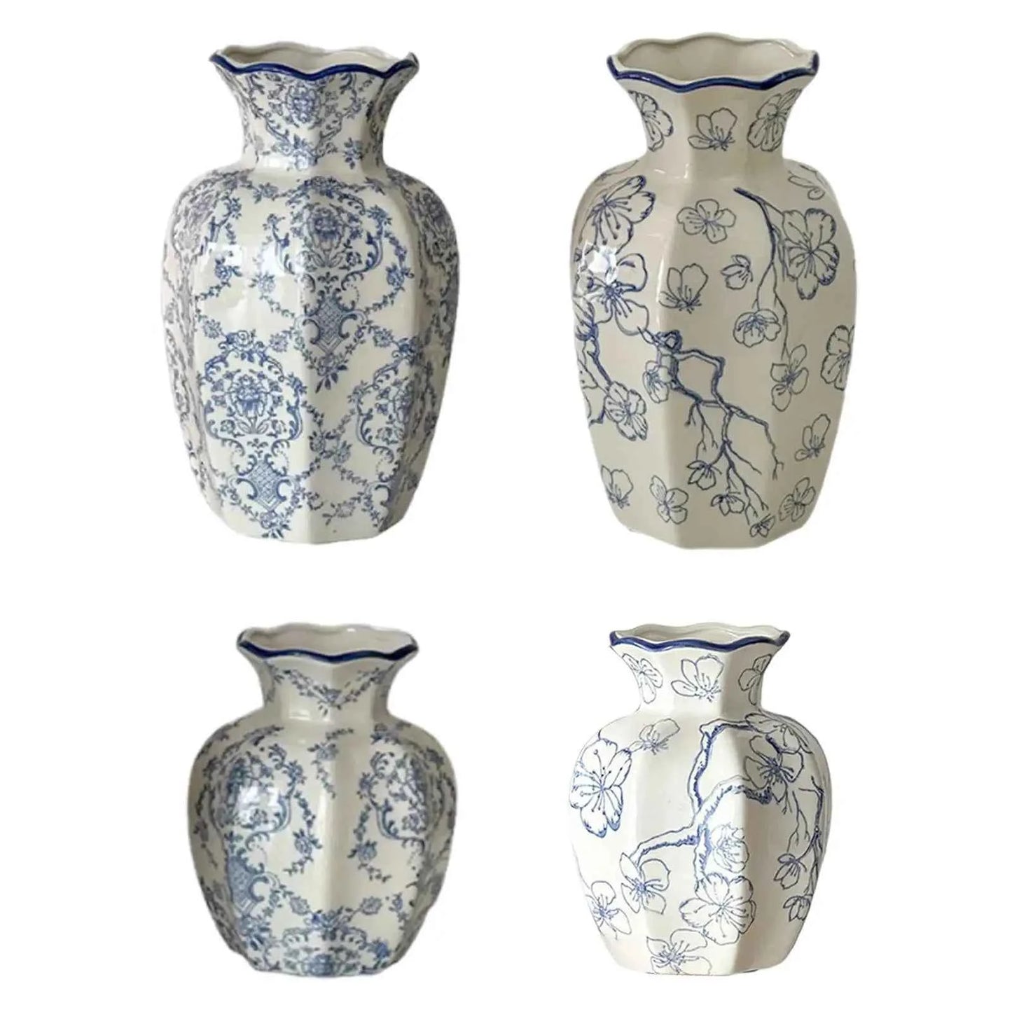 Chinese Ceramic Flower Vase Home Decor Plant Holder for Office Wedding Table