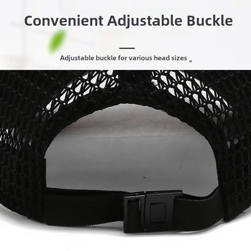 Summer Baseball Cap UV Protection Sun Visors Hat Breathable Mesh Outdoor Hiking Fishing Cap Adjustable Snapback Sun Cap Hat