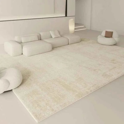 Wabi-sabi Style Carpets for Living Room White Bedroom Decor Plush Carpet Modern Thickened Minimalist Rug Fluffy Soft Bedside Mat